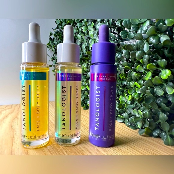 NEW BUNDLE DEAL: Tanologist Face + Body Drops - Medium, Dark, Extra Dark - Picture 1 of 2